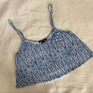 NEW Forever 21 blue crop top (tank top)